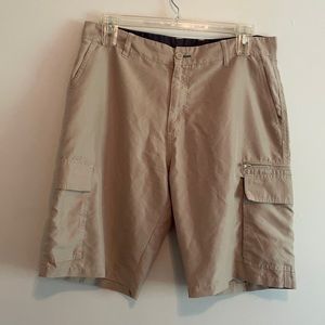 Burnside Khaki colored cargo shorts 36 men’s